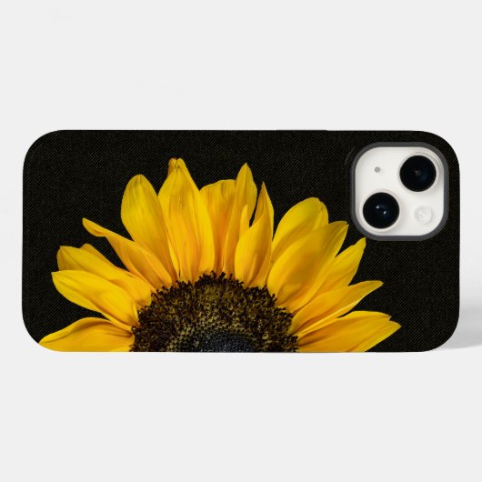 Gele zonnebloem op verbinding Case-Mate iPhone case (Achterkant (horizontaal))
