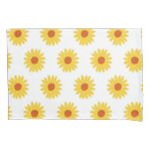 Gele Zonnebloem Retro Y2K Vet Speelse Bloemen Kussensloop (Voorkant)