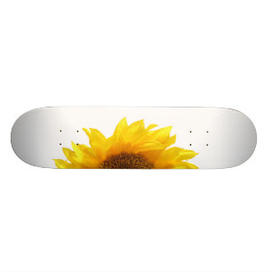 gele zonnebloem skateboard