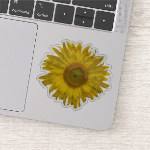 Gele zonnebloem sticker