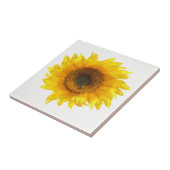 gele zonnebloem tegeltje (Zijkant)