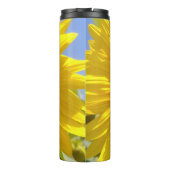 Gele zonnebloem thermosbeker (Achterkant)