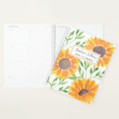 Gele zonnebloemen Aangepast Planner (Display)