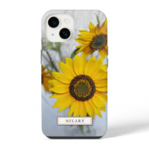 Gele zonnebloemen Aangepaste iPhone Case