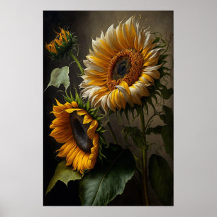 Gele Zonnebloemen Art Print Poster