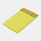 Gele zonnebloemen Botanische Floral Print Post-it® Notes (Schuin)