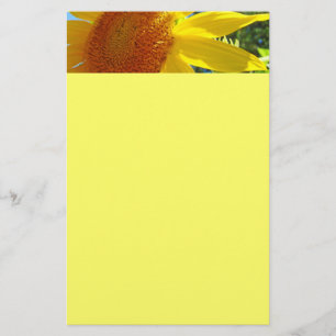 Gele Zonnebloemen Briefpapier Gepersonaliseerd Blo