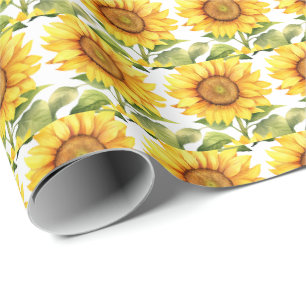 Gele Zonnebloemen Cadeaupapier