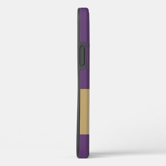 Gele zonnebloemen en Paarse en goudstrepen Case-Mate iPhone Case (Achterkant / Rechts)