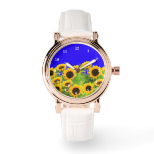 Gele Zonnebloemen Horloge