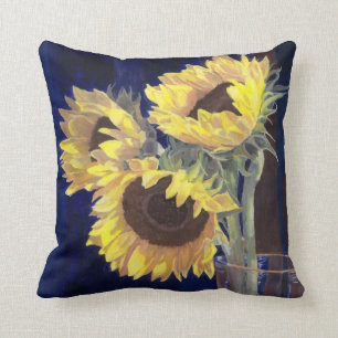 Gele zonnebloemen kussen
