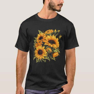 Gele Zonnebloemen Leuke zomerbloemen Bloemen Bloem T-shirt