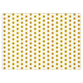 Gele zonnebloemen op witte tablet tafelkleed (Voorkant (Horizontaal))