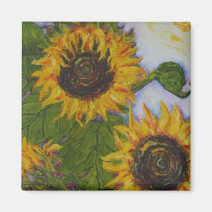 Gele zonnebloemen, Parijs Wyatt Llanso Magneet