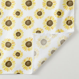 Gele Zonnebloemen Patroon Wandtapijt Wandkleed