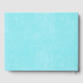 Gele zonnebloemen Turquoise Truck Wedding Gastenboek (Achterkant)