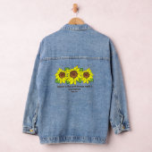 Gele Zonnebloemen Verheug u in de Heere Schrift Denim Jacket (Hangar)