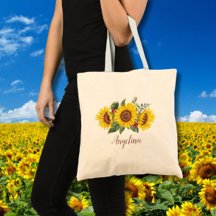 Gele zonnebloemen Vrijgezellenfeest Gift Tote Bag