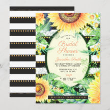 Gele zonnebloemen Vrijgezellenfeest met gouden zwa