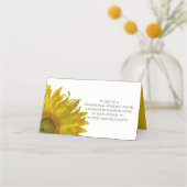 Gele zonnebloemen Wedden Charity Favors (Voorkant)