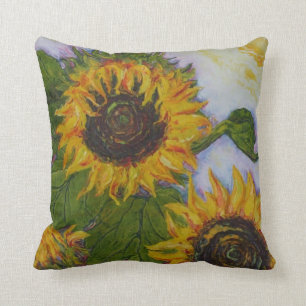 Gele Zonnebloemen Worp Kussen