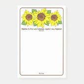 Gele zonnebloempjes in de Lord Post-It Notes (Voorkant)