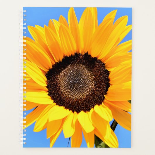 Gele Zonnebloemplanner Planner (Voorkant)