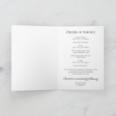 Gele Zonnebloesems Begrafenisdienst Gevouwen Programma (Binnen)