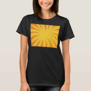 Gele Zonneschijn Achtergrond – Retro Vintage Textu T-shirt