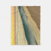 Gele zonsondergang bij het Beach Acrylwerk | Fleece Deken (Voorkant)