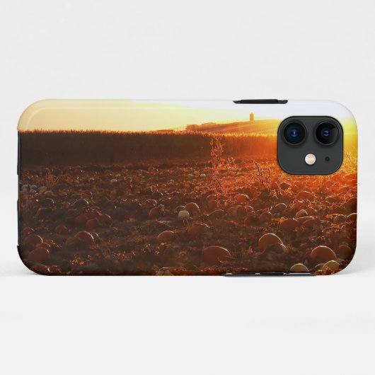 Gele Zonsondergang Pompoenveld Case-Mate iPhone Case (Achterkant (horizontaal))