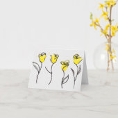 Gele Zonta nam de Kaarten van de Nota toe (Gele Bloem)