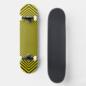 Gele zwarte diamanten skateboard (Voorkant)