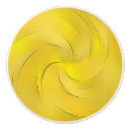 Gele zwijn keramische knop