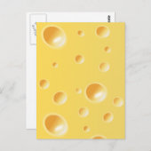 Gele Zwitserse kaastextuur Briefkaart (Voorkant / Achterkant)