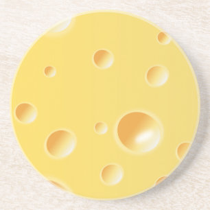 Gele Zwitserse kaastextuur Zandsteen Onderzetter