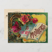  gelede Rozen Moederdag Briefkaart (Voorkant / Achterkant)