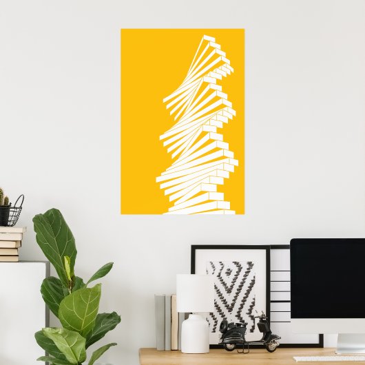 gelede wand poster (Thuiskantoor)