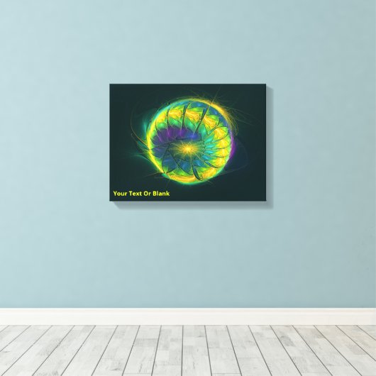 Geleed plasma canvas afdruk (Insitu (Houten vloer))