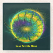 Geleed plasma glazen onderzetter (Voorkant)