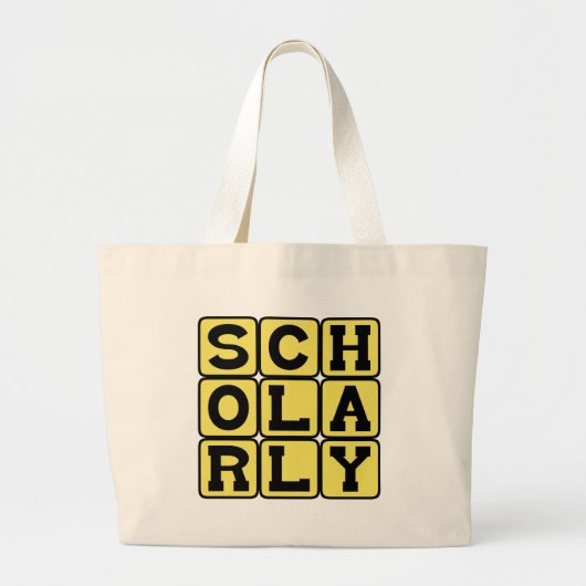 Geleerd, Studieus Grote Tote Bag (Voorkant)