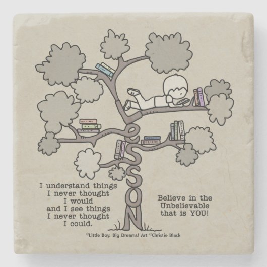 Geleerde lessen stenen onderzetter (Voorkant)