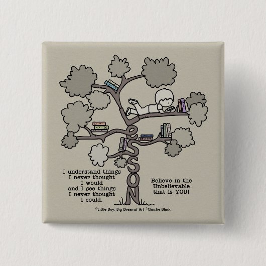 Geleerde lessen vierkante button 5,1 cm (Voorkant)