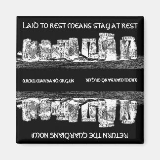 GELEGD OM TE RUSTEN BETEKENT IN RUST BLIJVEN MAGNEET