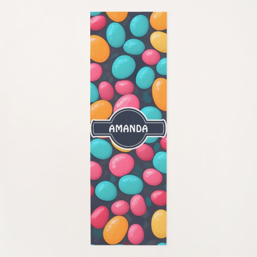 Gelei ballen Mozaïek Kleurrijk Gepersonaliseerd Pa Yogamat (Voorkant)