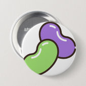 geleibonen ronde button 7,6 cm (Voorkant /achterkant)