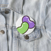 geleibonen ronde button 7,6 cm (In situ)