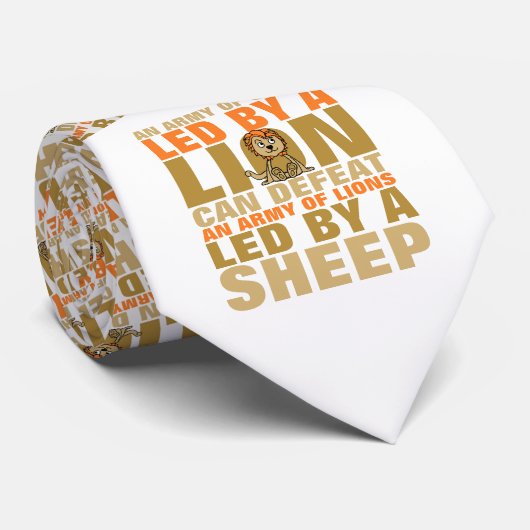 Geleid door een leeuw stropdas (Opgerold)