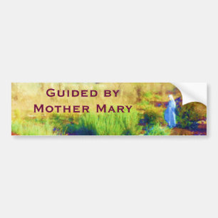Geleid door moeder Mary bumpersticker