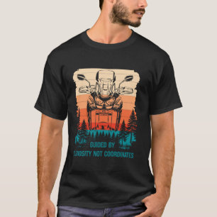 Geleid door nieuwsgierigheid, niet coördinaten Afr T-shirt